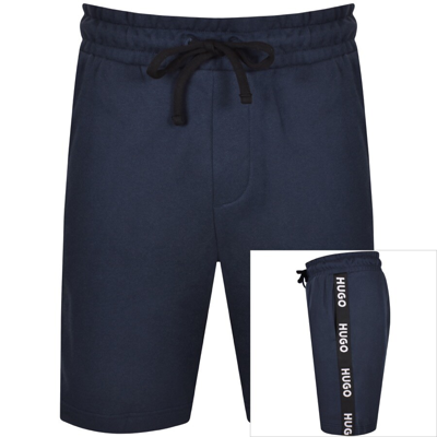 Hugo Lounge Sporty Logo Shorts Navy In Dark Blue 405