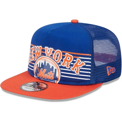NEW ERA NEW ERA ROYAL NEW YORK METS SPEED GOLFER TRUCKER SNAPBACK HAT