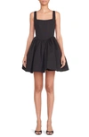 Staud Mini Wells Dress In Black