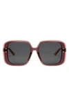 Dior Highlight S3f Sunglasses In Bordeaux/ Other / Smoke