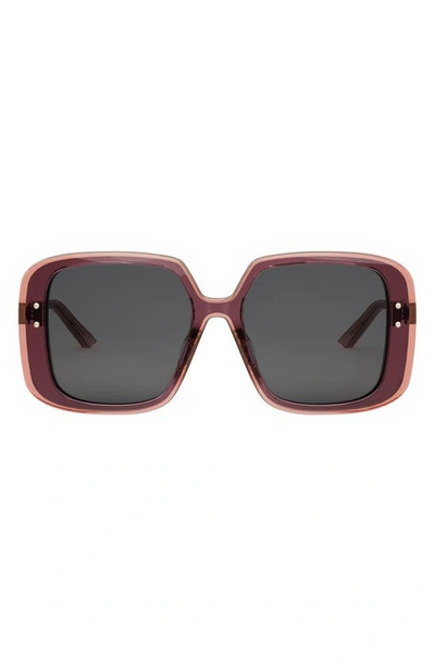 Dior Highlight S3f Sunglasses In Bordeaux/ Other / Smoke