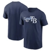 NIKE NIKE NAVY TAMPA BAY RAYS LOCAL TEAM SKYLINE T-SHIRT