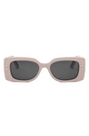 Dior Pacific S1u Rectangle-frame Sunglasses In Pink