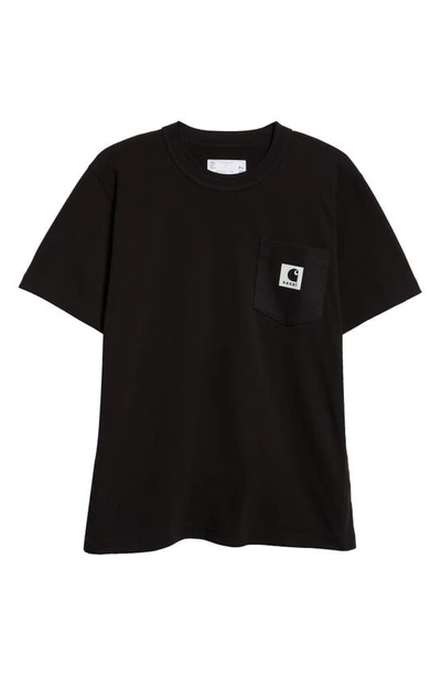 ★2024SS★Carhartt WIP × sacai T-Shirt Sacai X Carhartt Wip T-shirt In Black | ModeSens