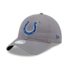 New Era Graphite Indianapolis Colts Core Classic 2.0 9twenty Adjustable Hat In Graphite