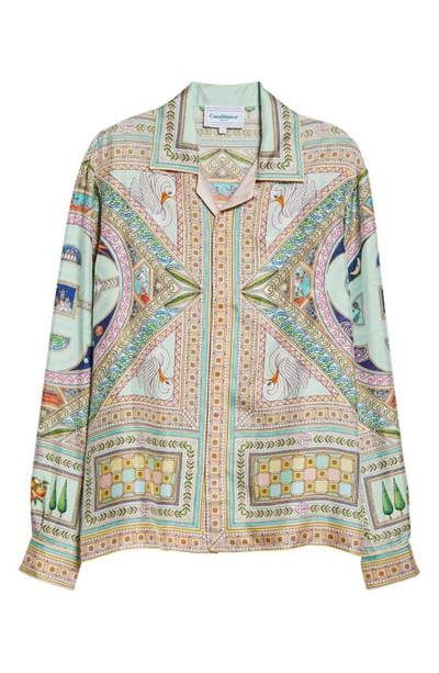 Casablanca Multicolour Le Labryinthe Silk Shirt In Multicolor