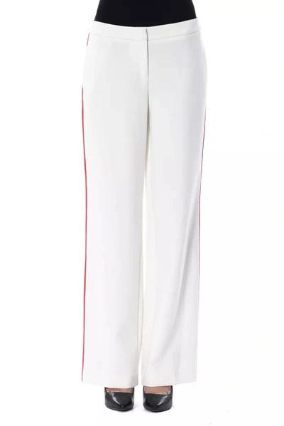 Byblos Lateral Stripes Jeans & Pant In White