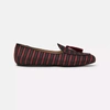 CHARLES PHILIP CHARLES PHILIP RED SILK MEN'S LOAFER