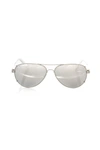 FRANKIE MORELLO FRANKIE MORELLO SILVER METALLIC FIBRE MEN'S SUNGLASSES