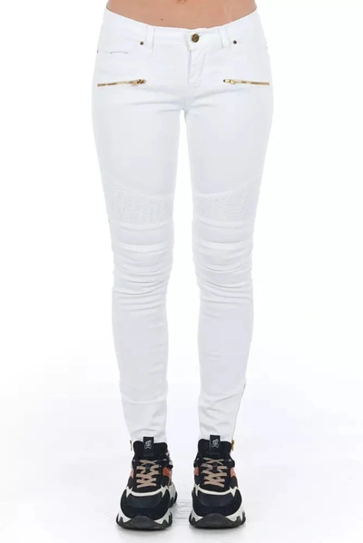 Frankie Morello Low Waisted Multipockets Jeans & Pant In White