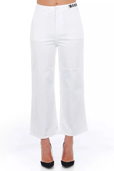 Frankie Morello Cotton Jeans & Women's Pant In White