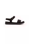 Peche Originel Péché Originel Black Textile Women Women's Sandal In Black