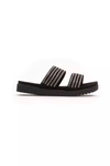 Peche Originel Péché Originel Silver Textile Women Women's Sandal In Silver