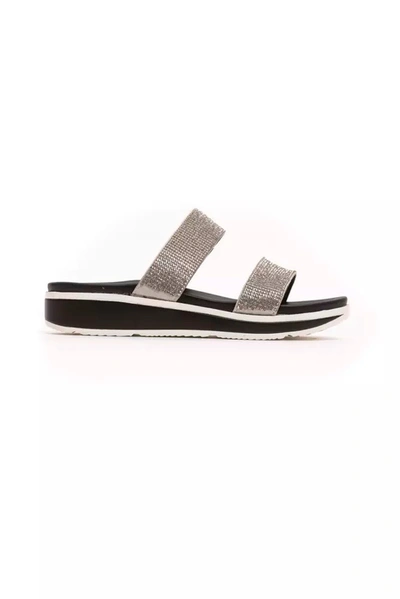 Peche Originel Péché Originel Silver Upper Material Women's Sandal