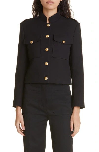 Nili Lotan Berenice Cropped Jacket In Black