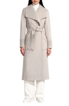 SENTALER SHAWL COLLAR ALPACA & WOOL BLEND LONGLINE COAT