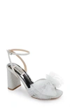 Badgley Mischka Tess Heeled Sandals In Silver