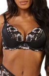 PLAYFUL PROMISES ALICIA EMBROIDERED UNDERWIRE PLUNGE BRA