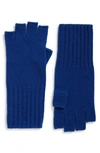 Nordstrom Recycled Cashmere Blend Fingerless Gloves In Blue Sodalite