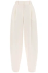 Stella Mccartney Cream Wool Baggy Trousers For Women