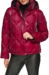 DKNY DIAMOND QUILT WATER RESISTANT PUFFER JACKET