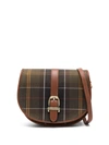 Barbour Tartan Check-pattern Crossbody Bag In Brown