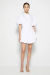 Simkhai Cleo Puff-sleeve Minidress In White