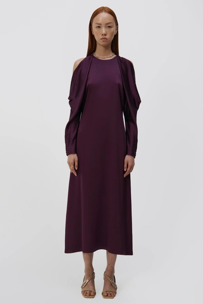 Jonathan Simkhai Lovisa Gown In Plum