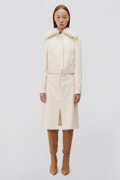 Jonathan Simkhai Bernadette Jacket In Eggshell