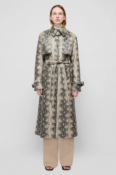 Jonathan Simkhai Loretta Coat In Macadamia Python