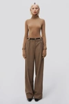 Jonathan Simkhai Julietta Trouser In Teak