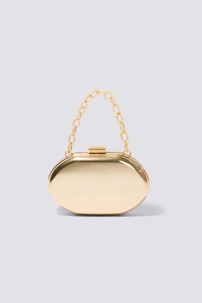 Jonathan Simkhai Sol Clutch In Brushed Gold