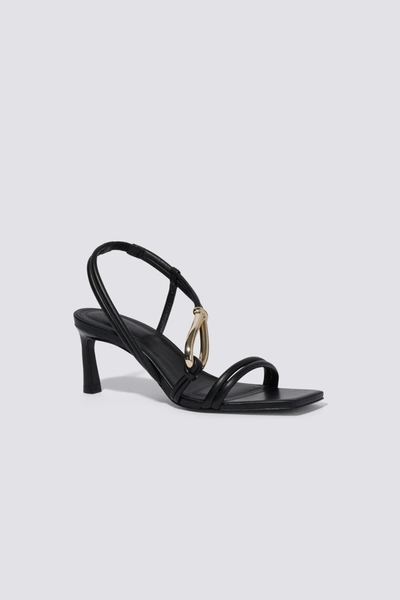 Jonathan Simkhai Love Knot Sandal In Black