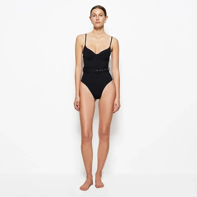 Simkhai Signature Noa Swimsuit In Black