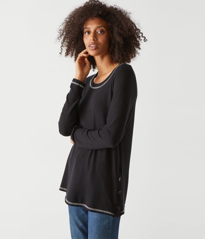 Michael Stars Anina Tunic With Stitching In Black