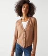 Michael Stars Noah Relaxed Cardigan In Camel