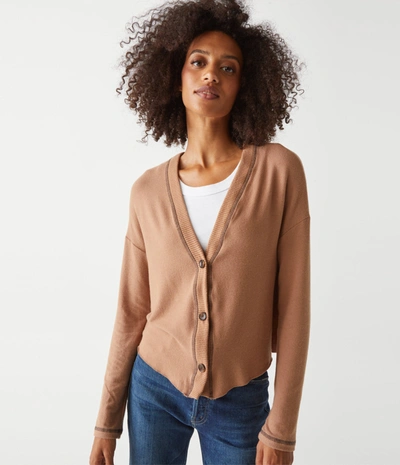 Michael Stars Noah Relaxed Cardigan In Camel