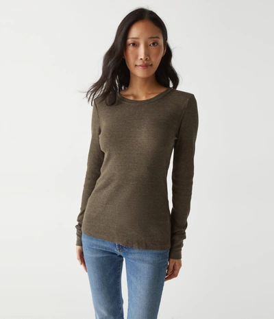 Michael Stars Juliet Thermal Tee In Dolma
