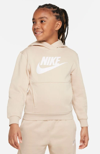 Nike Sportswear Club Fleece Big Kids' Hoodie In Brown