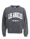 Anine Bing Ramona Sweatshirt University Paris In Washed Black In Black