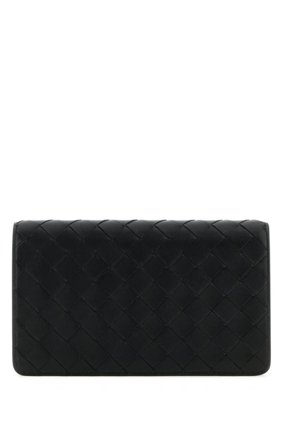 Bottega Veneta Intrecciato Leather Pouch In Black