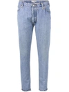 RE/DONE LEVI'S BLUE HIGH WAISTED SKINNY JEANS,1001SS12173060