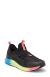 Z By Zella Kids' Nimble Slip-on Sneaker In Black Rainbow