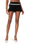 EDIKTED EDIKTED KHLOE LACY RIBBON KNIT MINISKIRT