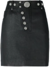 ALEXANDER WANG ALEXANDER WANG MULTI SNAP MINI SKIRT - BLACK,1W275427B812166240