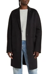 Rails Everest Black Wool Blend Trench Coat In Black