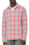 Faherty The Surf Flannel Shirt In Brick River Plaid