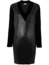 LANVIN V-neck jumper dress,RWDR201MMB02A1712169936