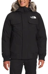 THE NORTH FACE MCMURDO WATER REPELLENT 600 FILL POWER DOWN PARKA WITH FAUX FUR TRIM