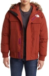 The North Face Mcmurdo Parka With Fur Trim Hood In Brown In Brandy Brown
